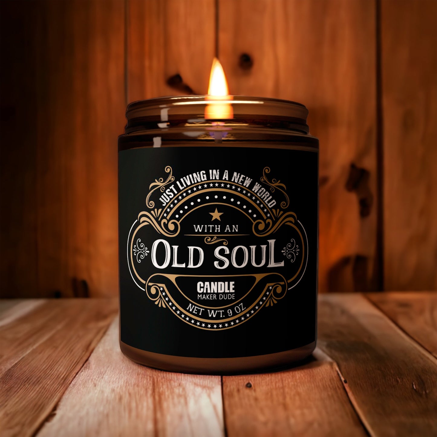 Living In A New World With An Old Soul Candle, Rich Men North of Richmond, Home Decor And Gift
