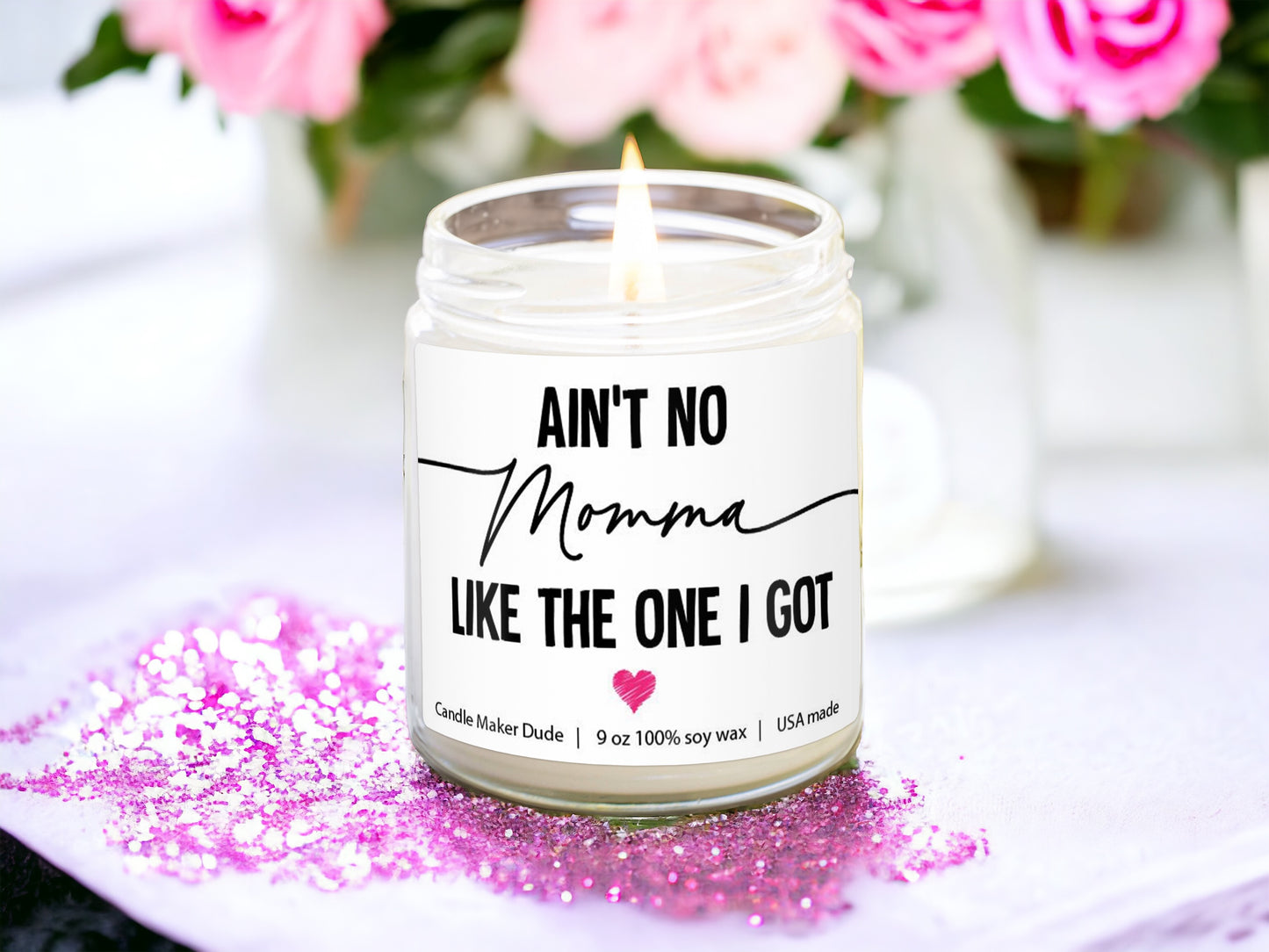 a candle that is sitting on a table