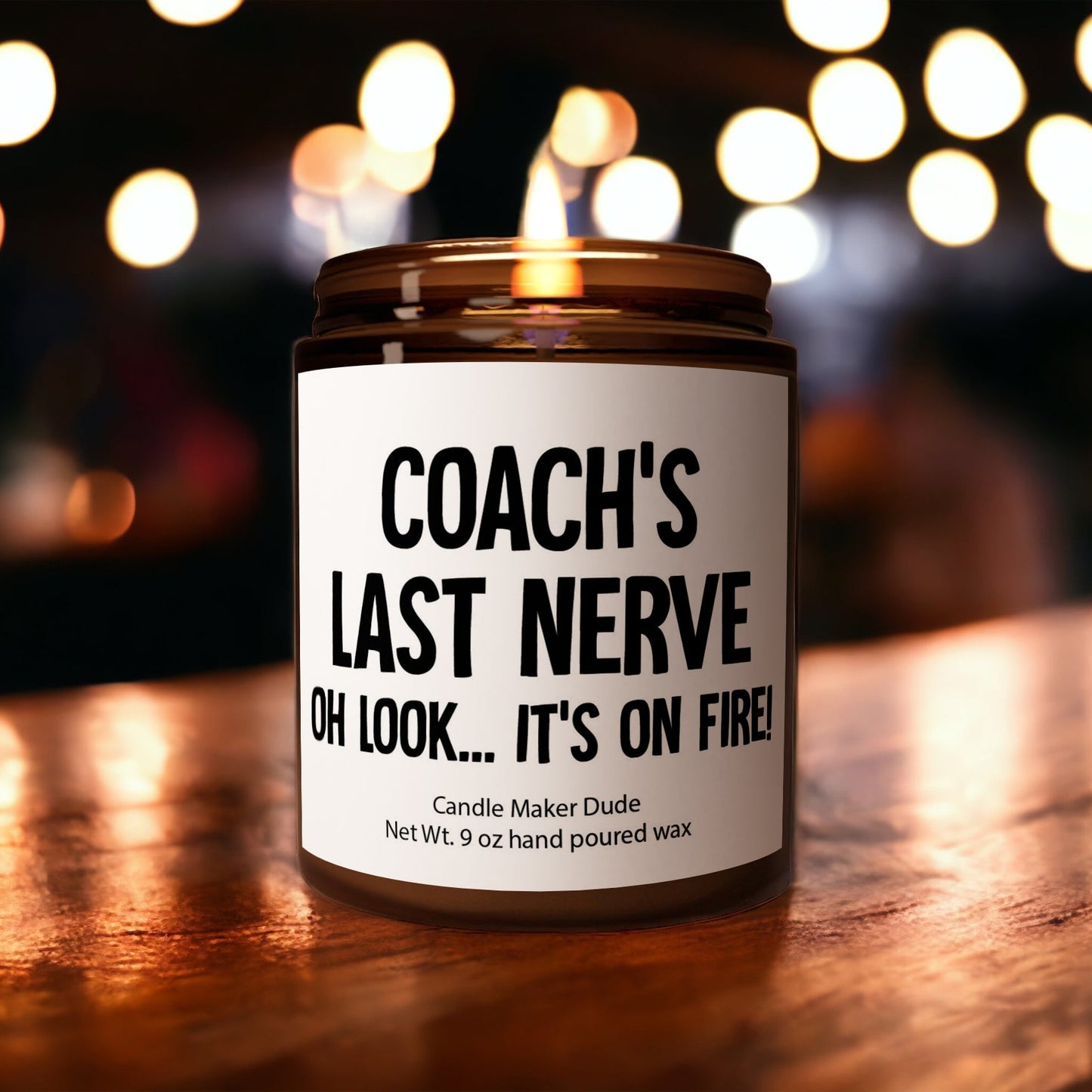 a candle that is sitting on a table