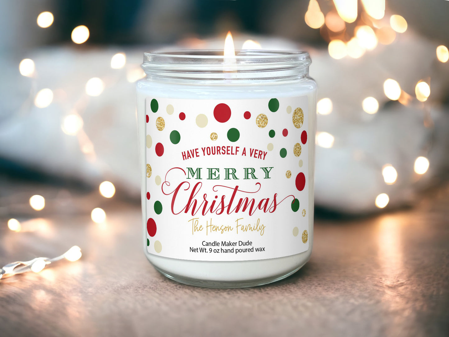 Personalized Christmas Candle Gifts, Christmas Presents and Gifts