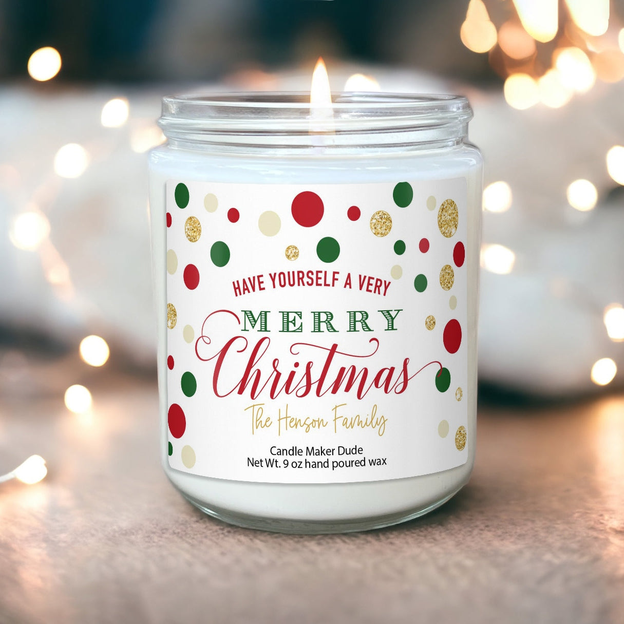 Personalized Christmas Candle Gifts, Christmas Presents and Gifts