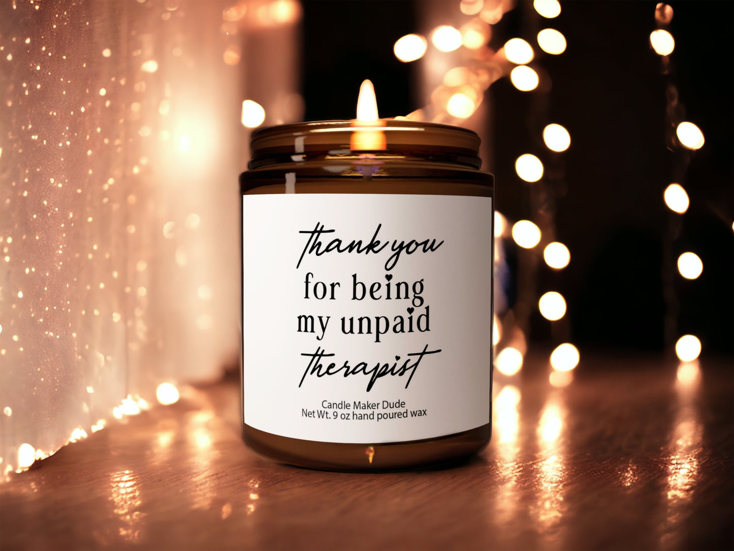 Thank you for being my unpaid therapist, funny gift best friend gift, funny candles, Gifts for her, coworker gift funny gifts christmas gift