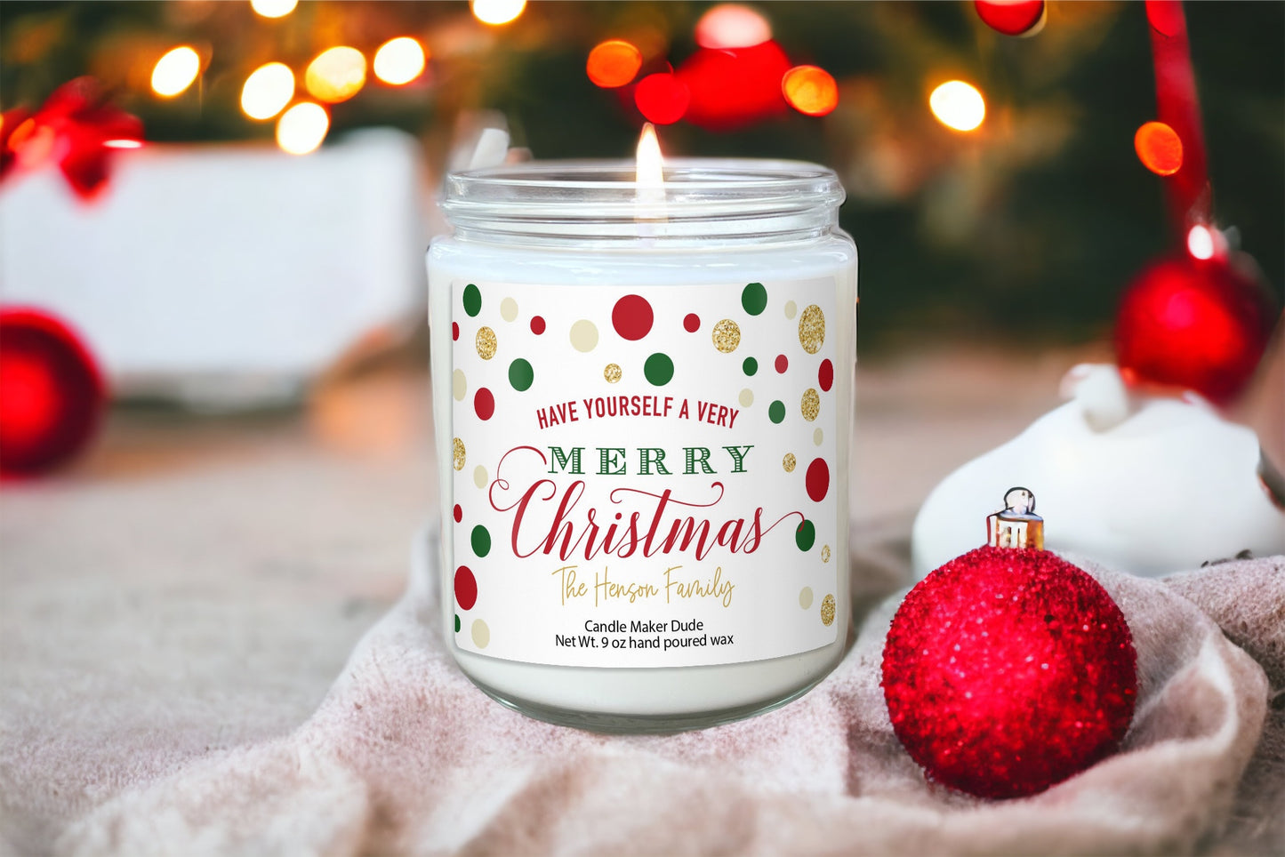 Personalized Christmas Candle Gifts, Christmas Presents and Gifts