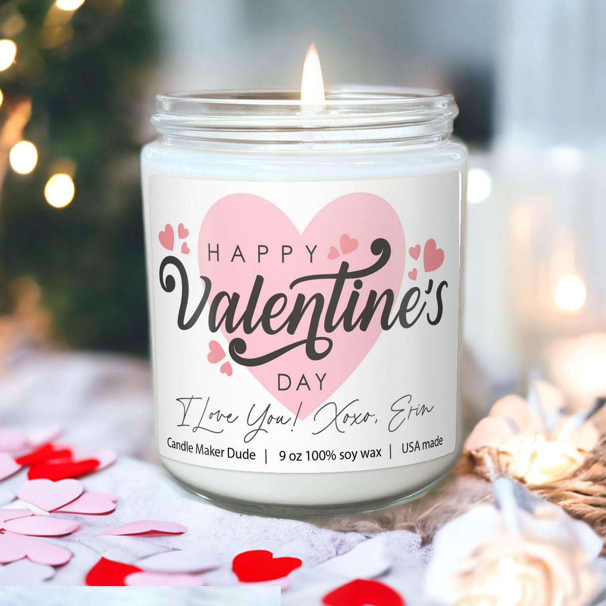 a candle that is sitting on a table