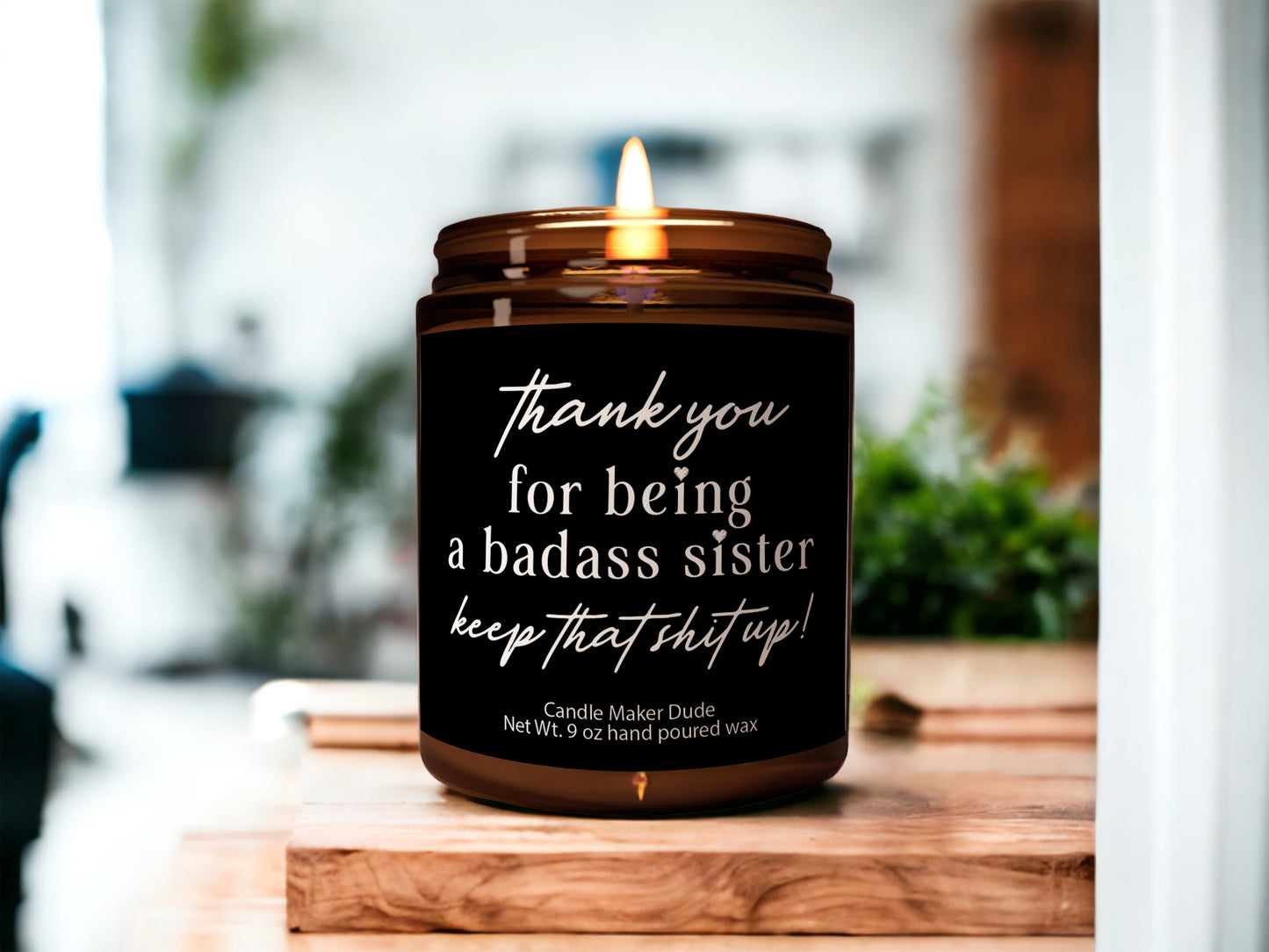 a candle that is sitting on a table