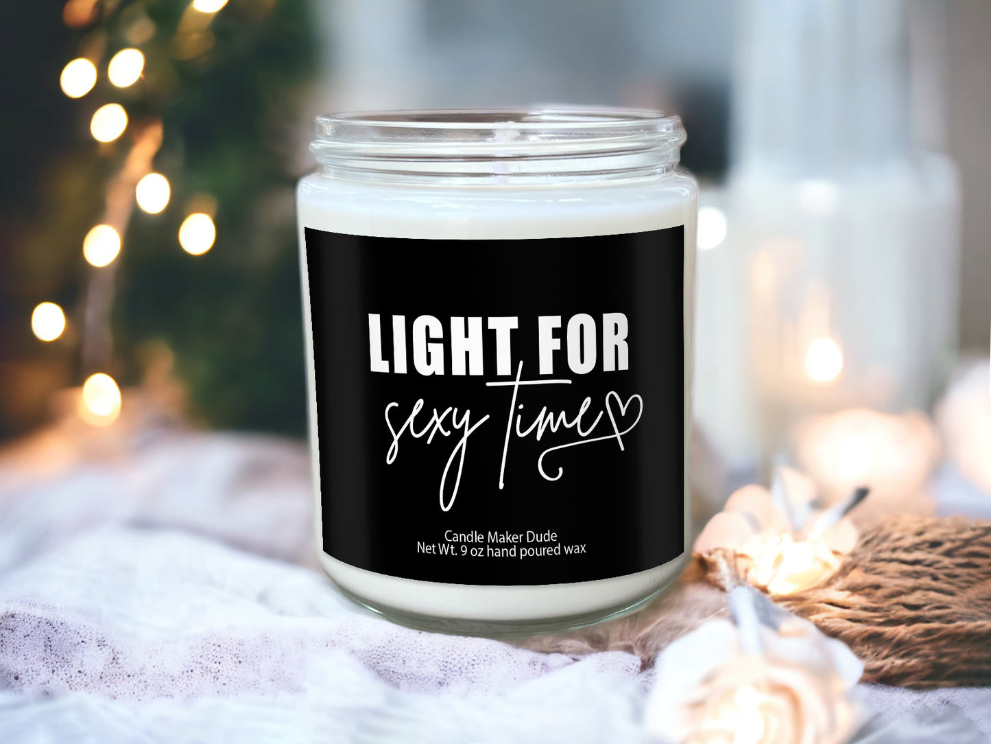 Light for Sexy time candle, raunchy candles, dirty gifts for him, boyfriend gifts, sex candle, Valentines day gifts, funny vday gifts