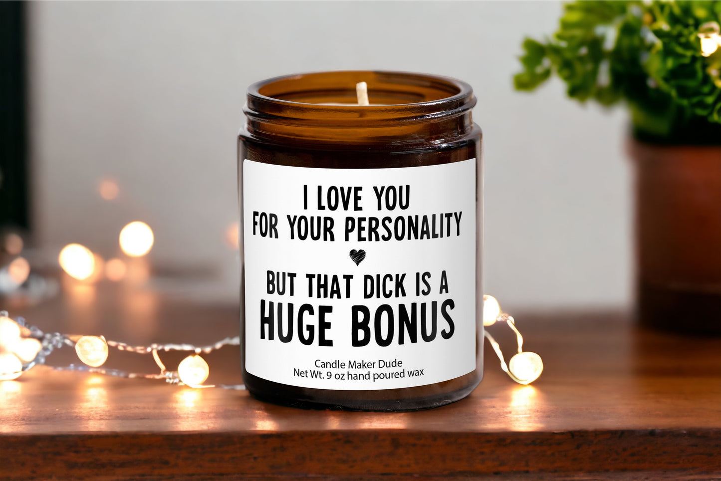 I love you for personality, gift for him, boyfriend gifts, gifts for men, gift for husband, funny gifts for him, Valentines day gifts