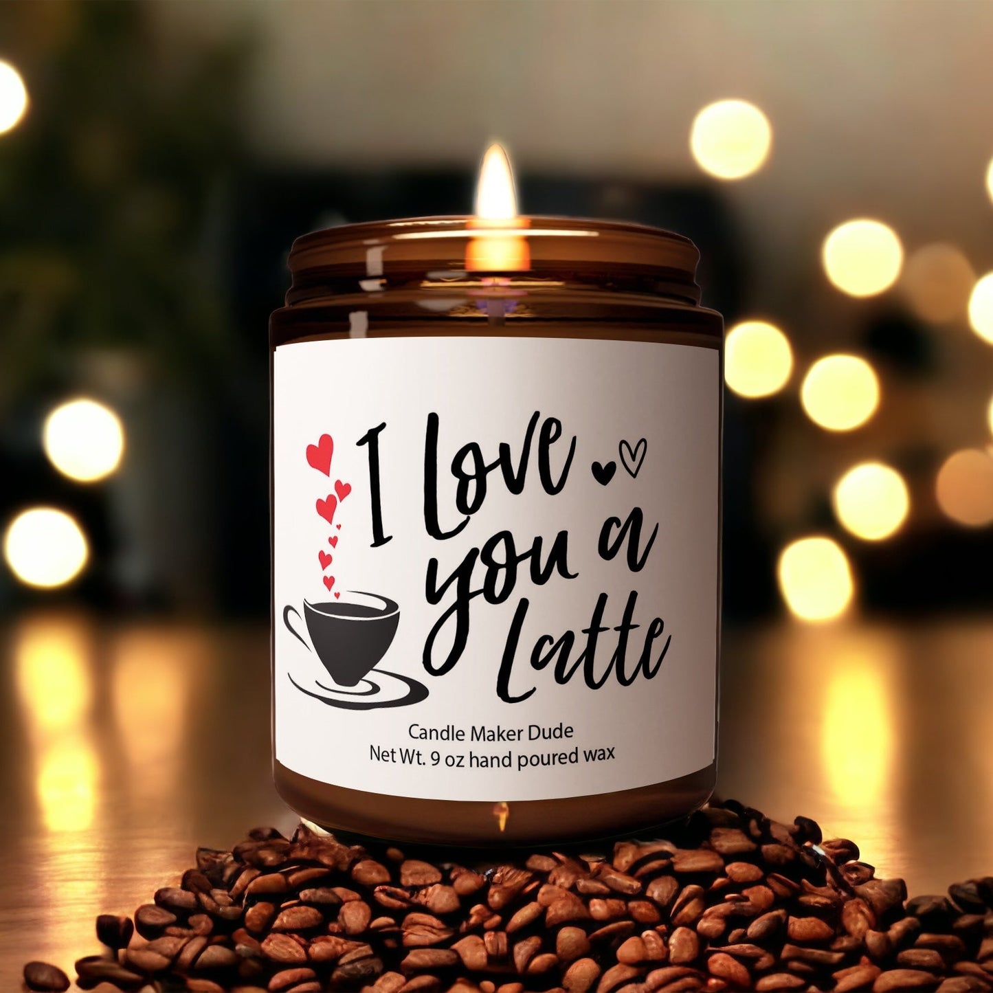 a candle that is sitting on a table