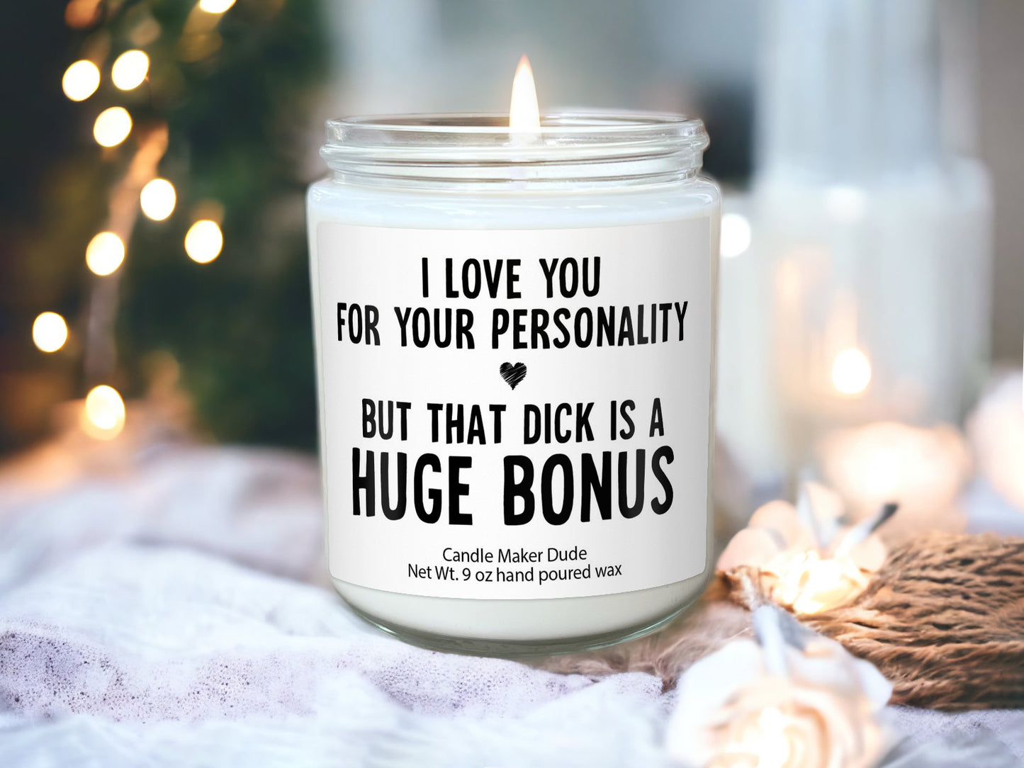 I love you for personality, gift for him, boyfriend gifts, gifts for men, gift for husband, funny gifts for him, Valentines day gifts