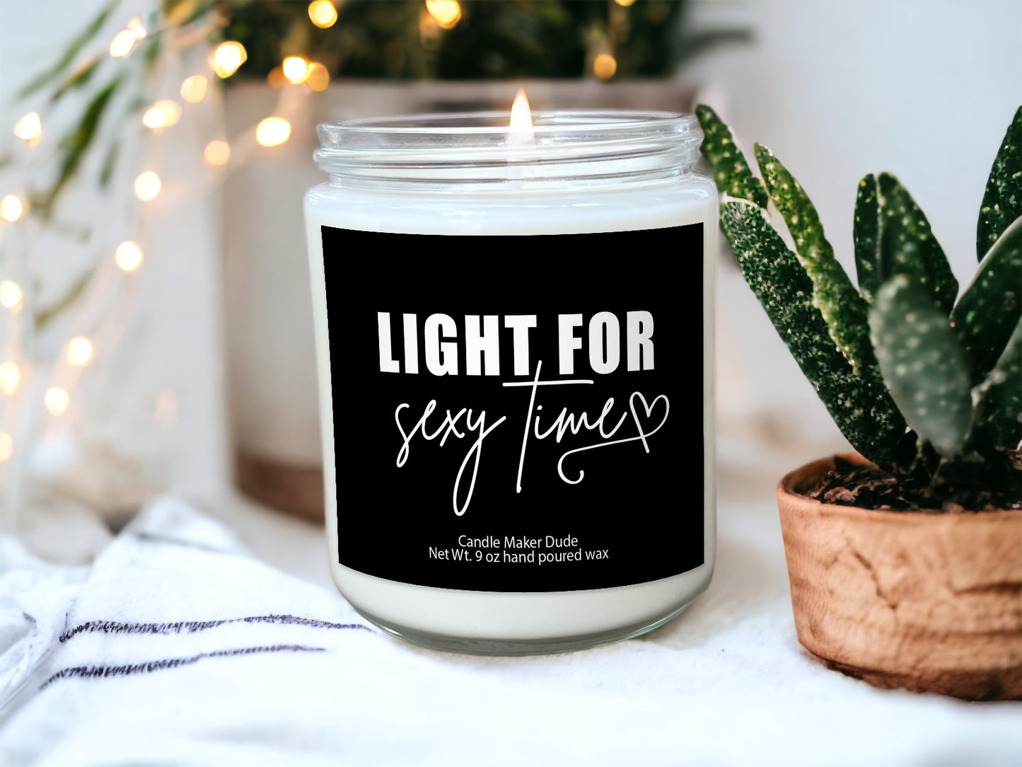 Light for Sexy time candle, raunchy candles, dirty gifts for him, boyfriend gifts, sex candle, Valentines day gifts, funny vday gifts