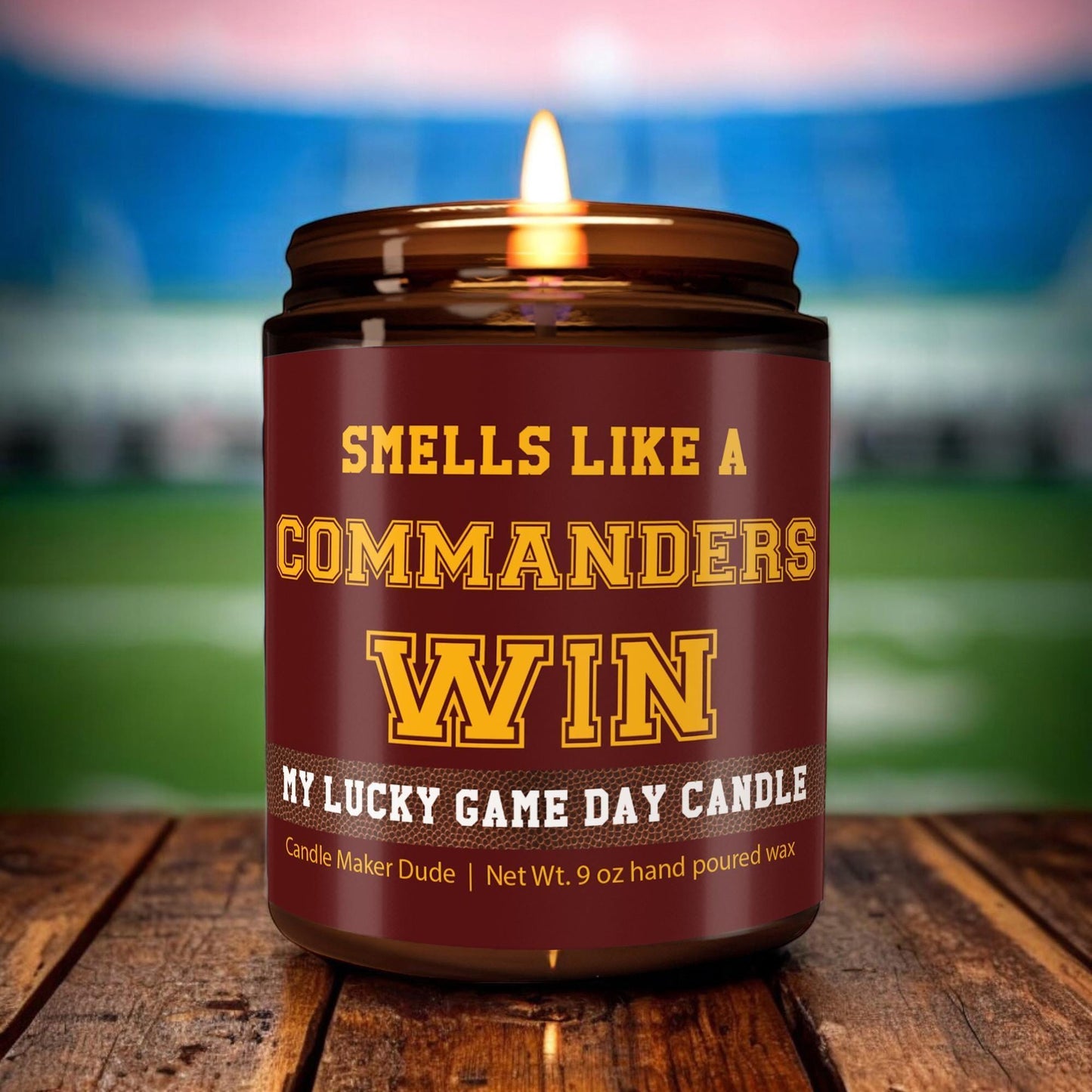 Smells Like a Commanders Win Candle, Washington Commanders Candle, Game Day Decor, Funny Commanders Fan Gift, Lucky Commanders Candle