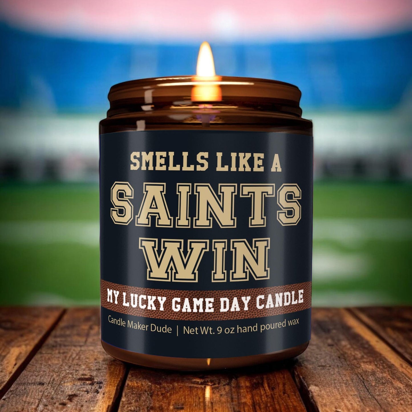 Smells Like a Saints Win Candle, New Orleans Saints Candle, Game Day Decor, Funny Saints Fan Gift, Lucky Saints Candle