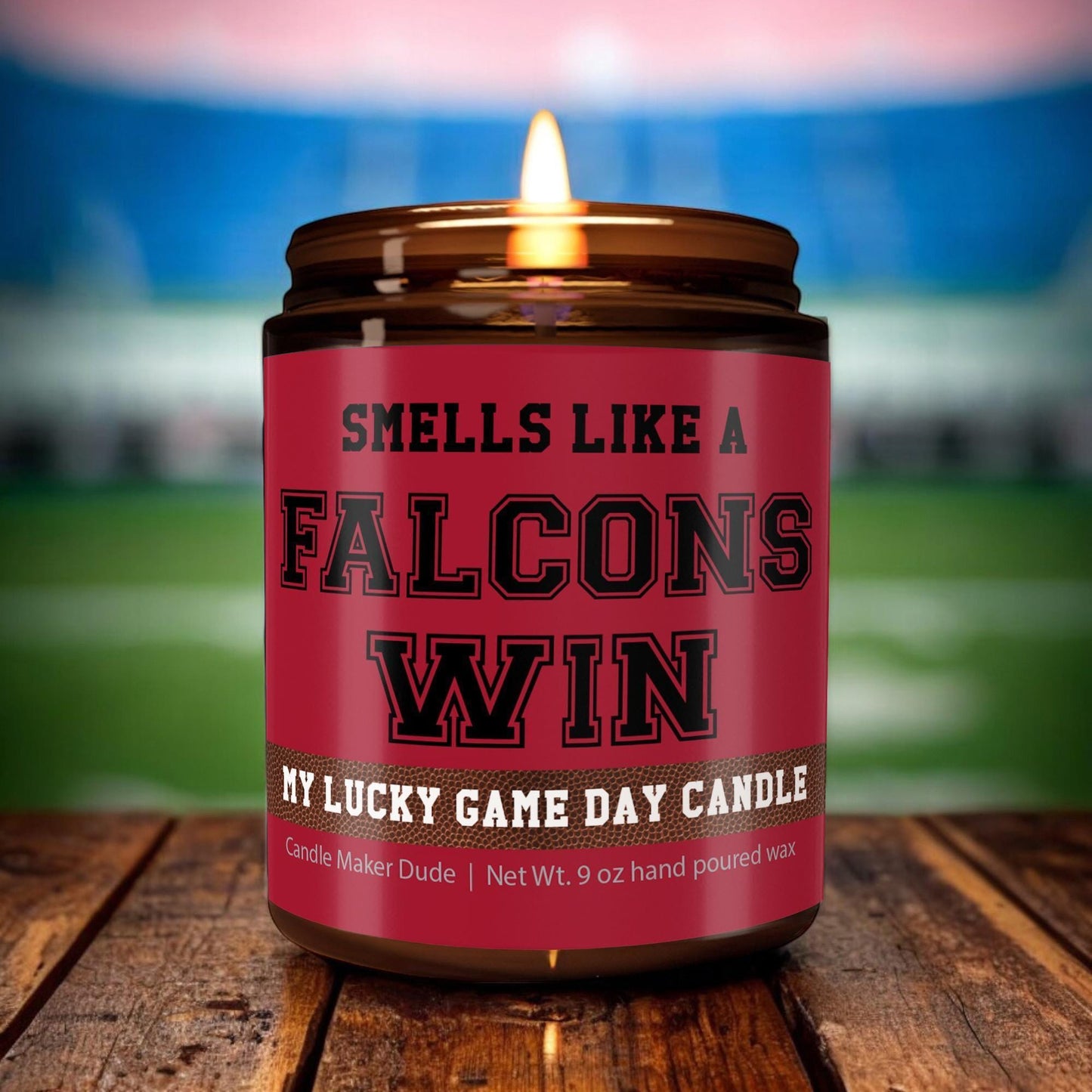 Smells Like a Falcons Win Candle, Atlanta Falcons Candle, Game Day Decor, Funny Falcons Fan Gift, Lucky Falcons Candle
