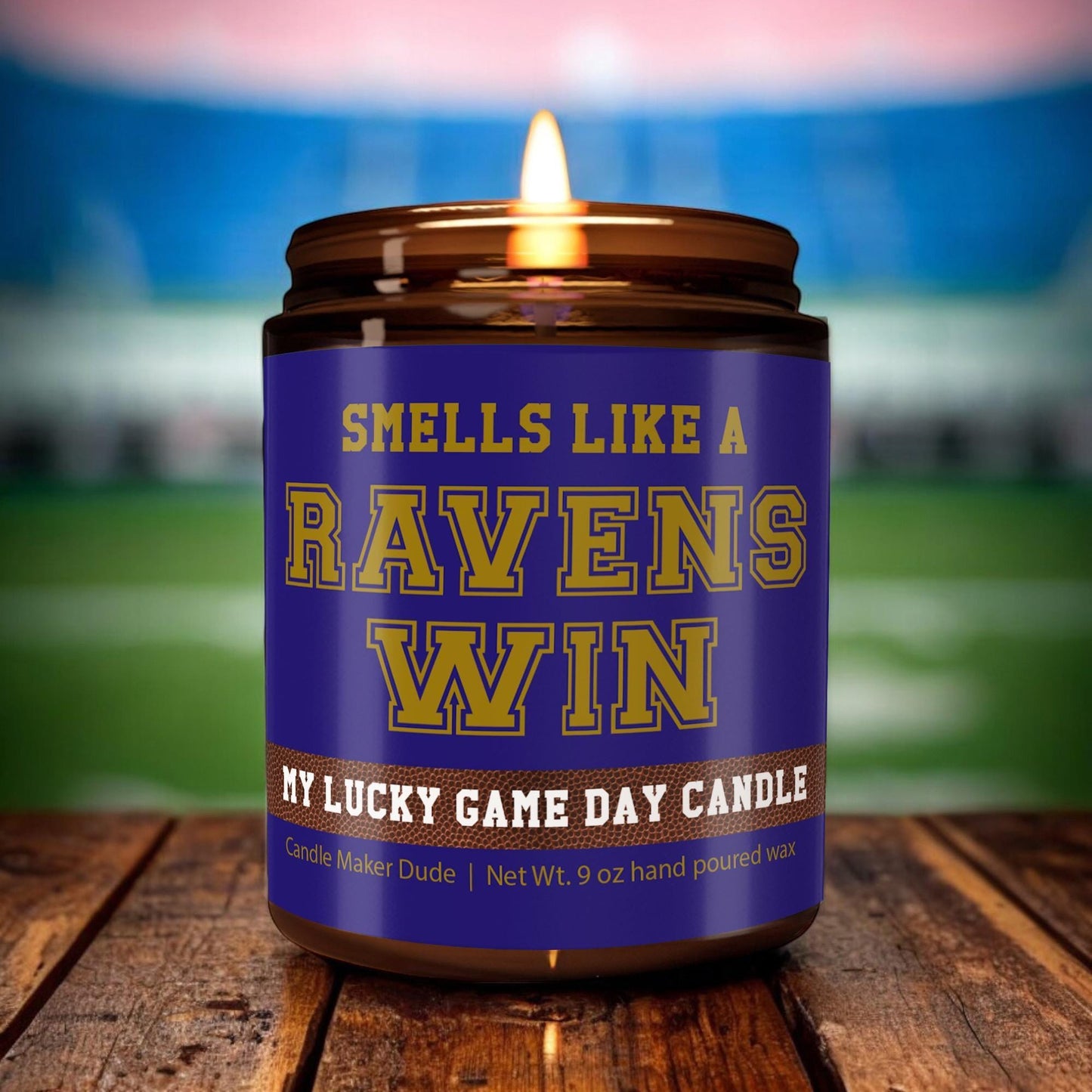 Smells Like a Ravens Win Candle, Baltimore Ravens Candle, Game Day Decor, Funny Ravens Fan Gift, Lucky Ravens Candle