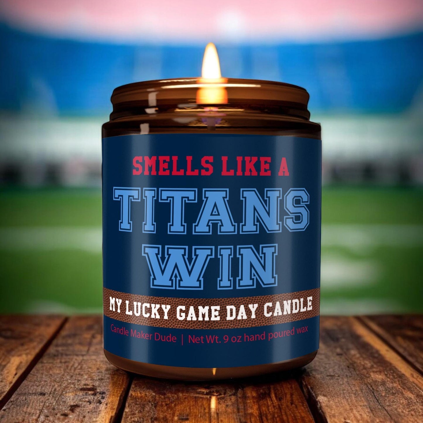 Smells Like a Titans Win Candle, Tennessee Titans Candle, Game Day Decor, Funny Texans Fan Gift, Lucky Texans Candle