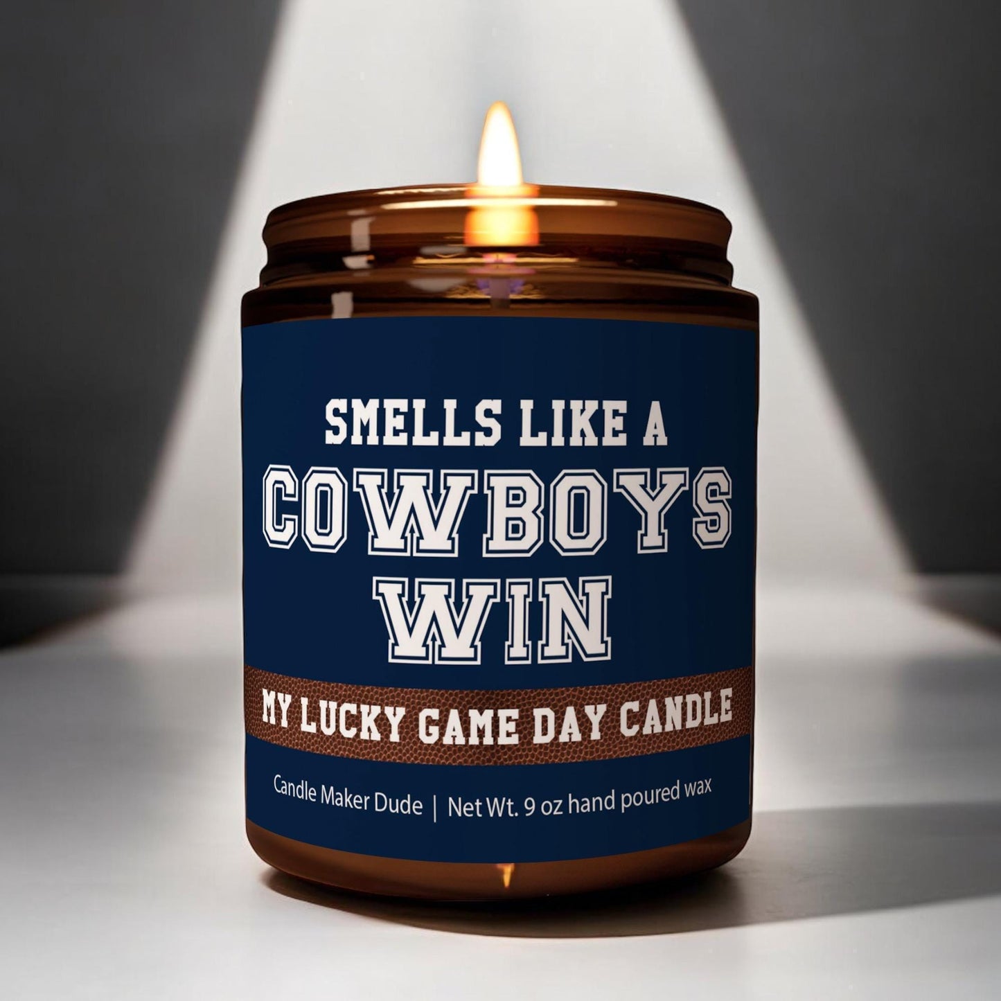 Smells Like a Cowboys Win, Dallas Cowboys Lucky Game Day Candle, Football Candle, NFL Fans Gift, Game Day Decor, Sport Themed Candle