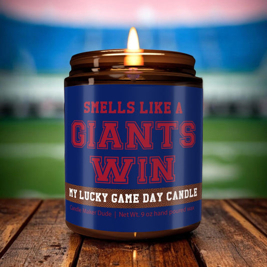 Giants Game Day Win Candle – New York Giants Candle