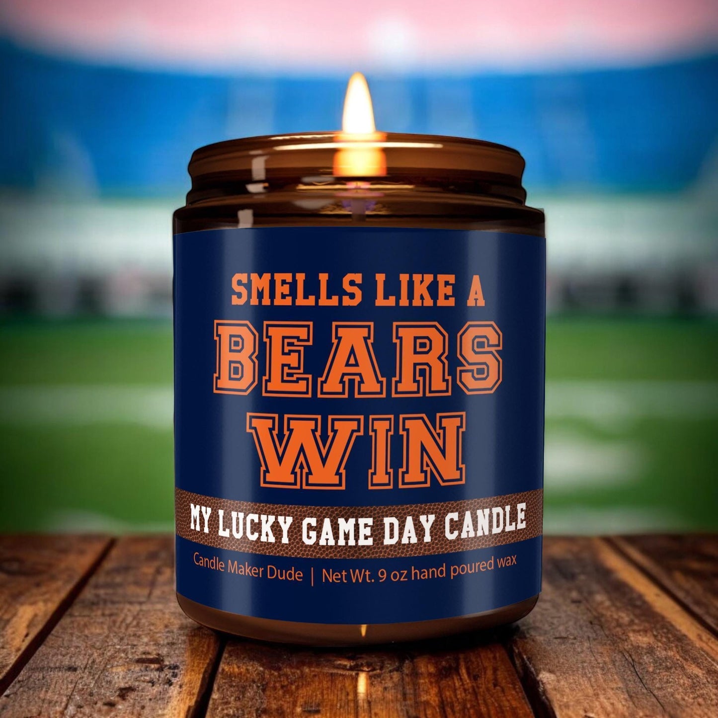 Smells Like a Bears Win Candle, Chicago Bears Candle, Game Day Decor, Funny Bears Fan Gift, Lucky Bears Candle