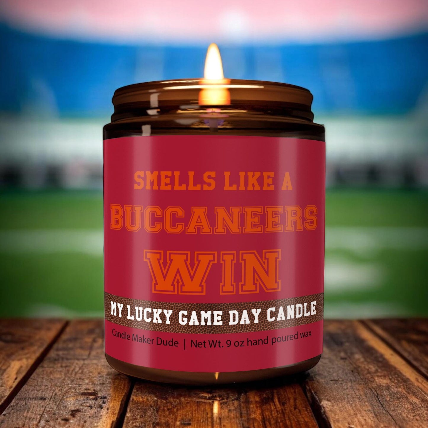 Smells Like a Buccaneers Win Candle, Tampa Bay Buccaneers Candle, Game Day Decor, Funny Buccaneers Fan Gift, Lucky Buccaneers Candle
