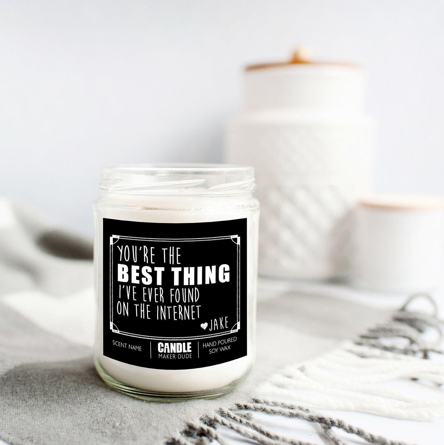 Best Thing On The Internet Candle, Boyfriend Gift, Gifts For Husband, Anniversary Gift For Him, Gifts For Her, Funny Candles