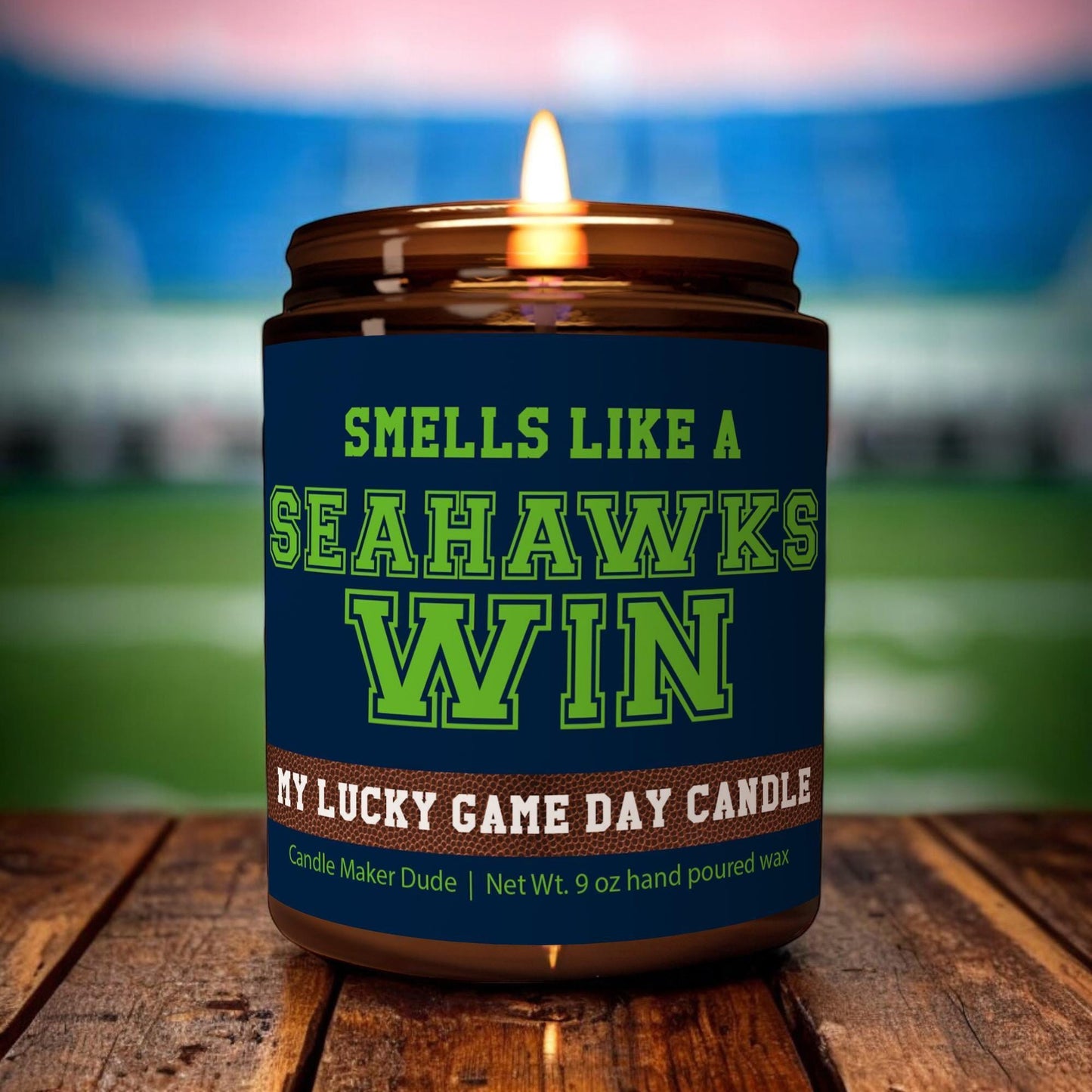 Smells Like a Seahawks Win Candle, Seattle Seahawks Candle, Game Day Decor, Funny Seahawks Fan Gift, Lucky Seahawks Candle