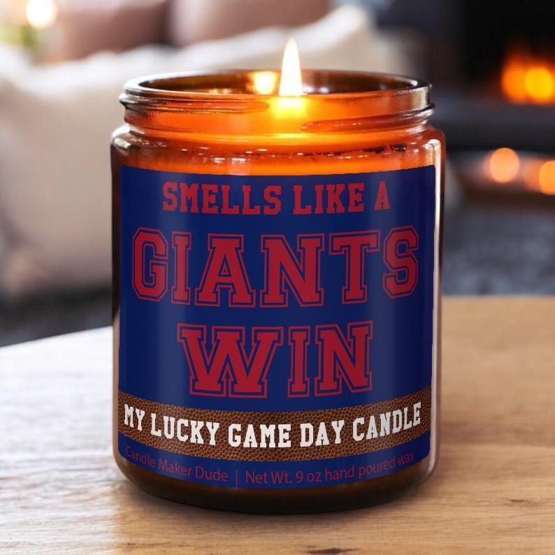Giants Game Day Win Candle – New York Giants Candle