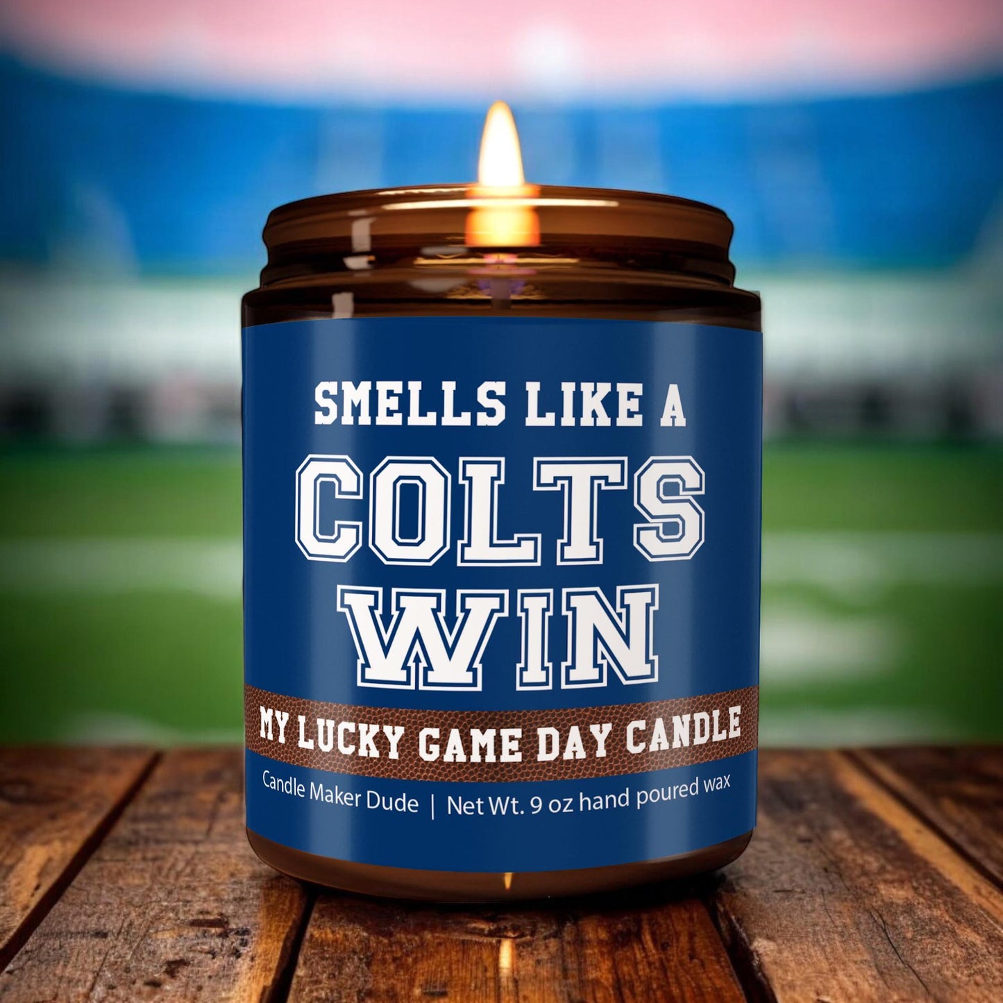 Smells Like a Colts Win Candle, Indianapolis Colts Candle, Game Day Decor, Funny Colts Fan Gift, Lucky Colts Candle