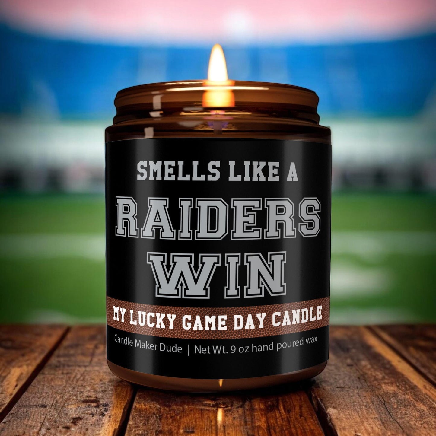 Smells Like a Raiders Win Candle, Oakland Raiders Candle, Game Day Decor, Funny Raiders Fan Gift, Lucky Raiders Candle