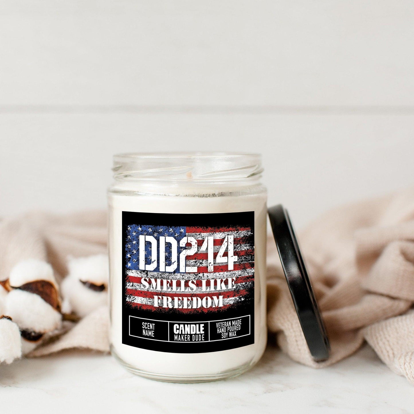 DD214 Military Retirement Candle Gift For Him, Veteran Men's Funny Candle Gift Ideas, Veteran Owned Business, Father's Day Gift Ideas