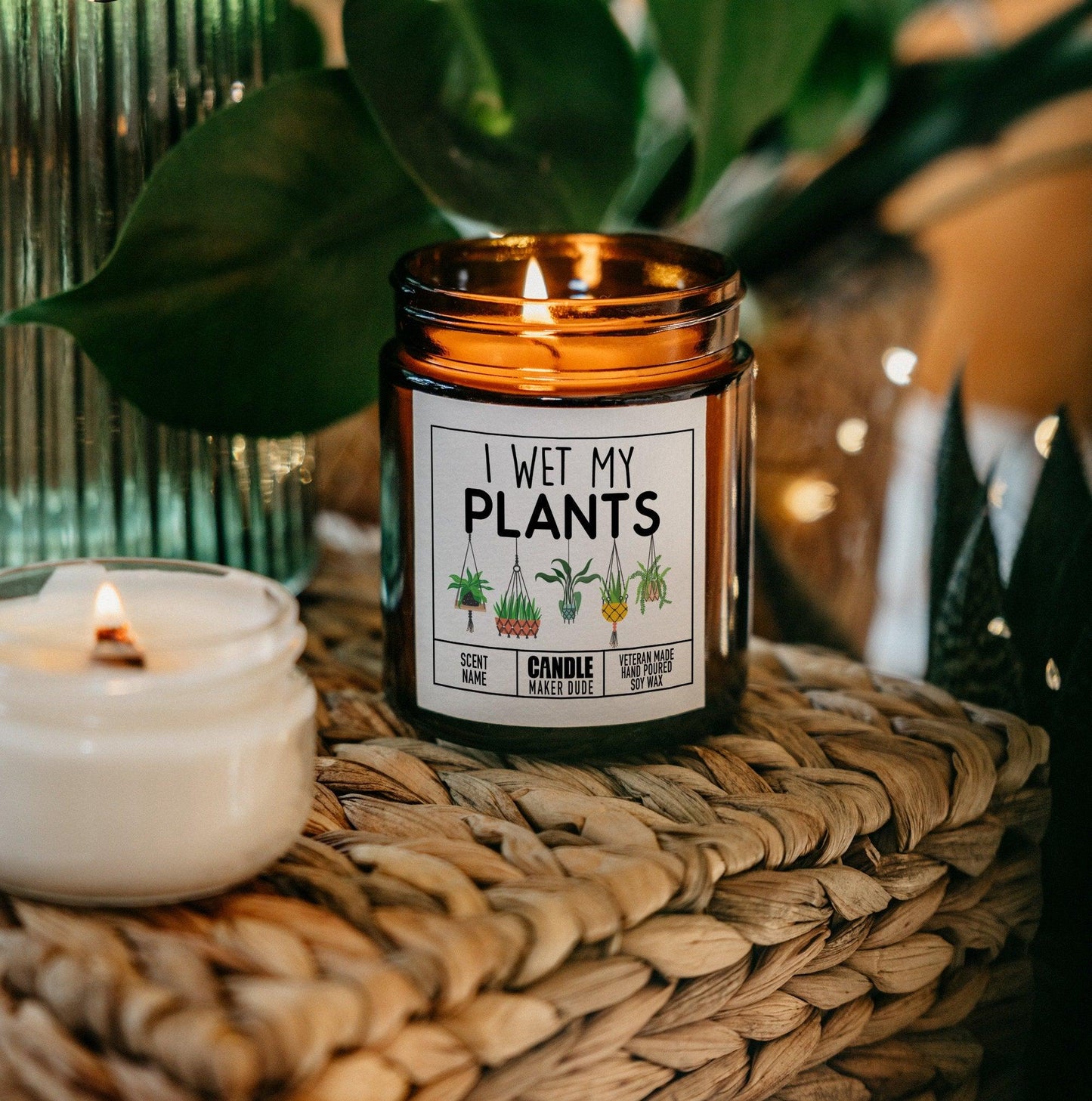 Funny Plant Lover Candle, I Wet My Plants, Plant Lady Gift, Gift Ideas For Her, Bestie Gifts For Birthday, Housewarming Gift and Home Decor