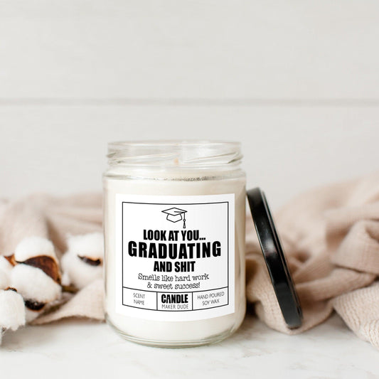 Graduation Candle Gift, Funny Grad Gift for Her, Best Friend Gift, High School Graduation, College Graduation, Gift for him