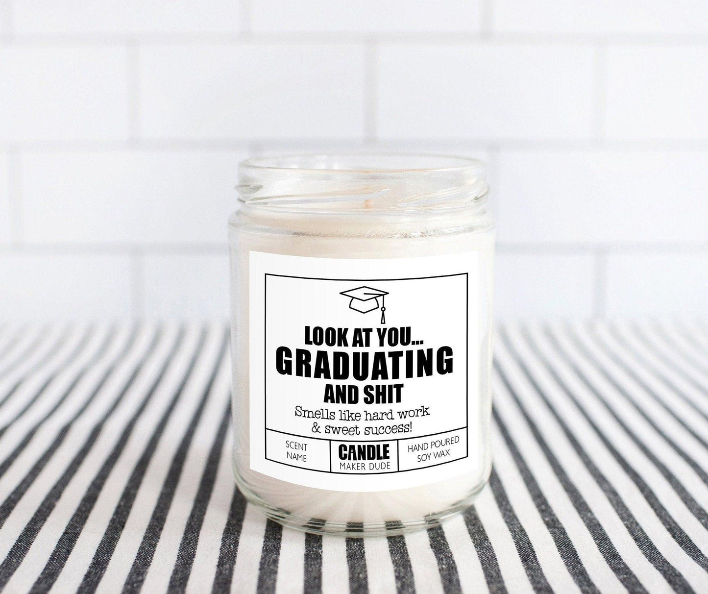 Graduation Candle Gift, Funny Grad Gift for Her, Best Friend Gift, High School Graduation, College Graduation, Gift for him