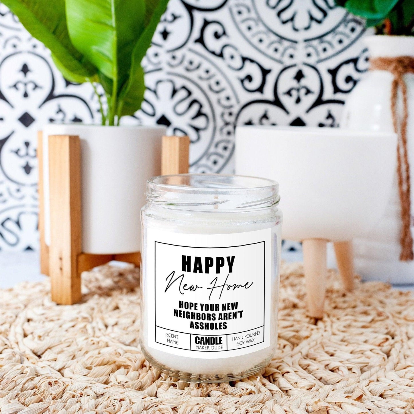 Housewarming Gift Candle, Hope You're Neighbors Aren't Assholes, Funny Candle Gift For Friend, Home Decor, Scented Candle