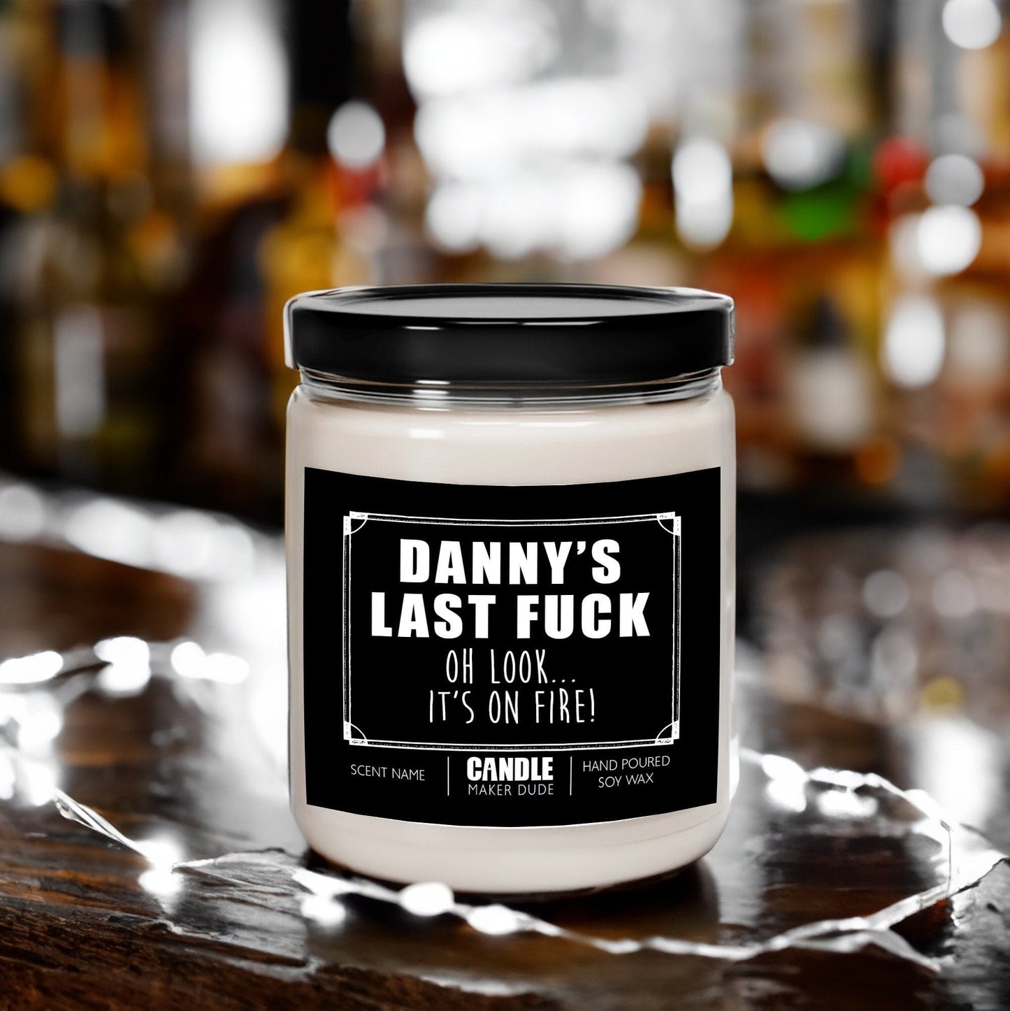 Last Fuck Look It's On Fire Candle Gift, Funny Scented Candles, Personalized Gift Ideas