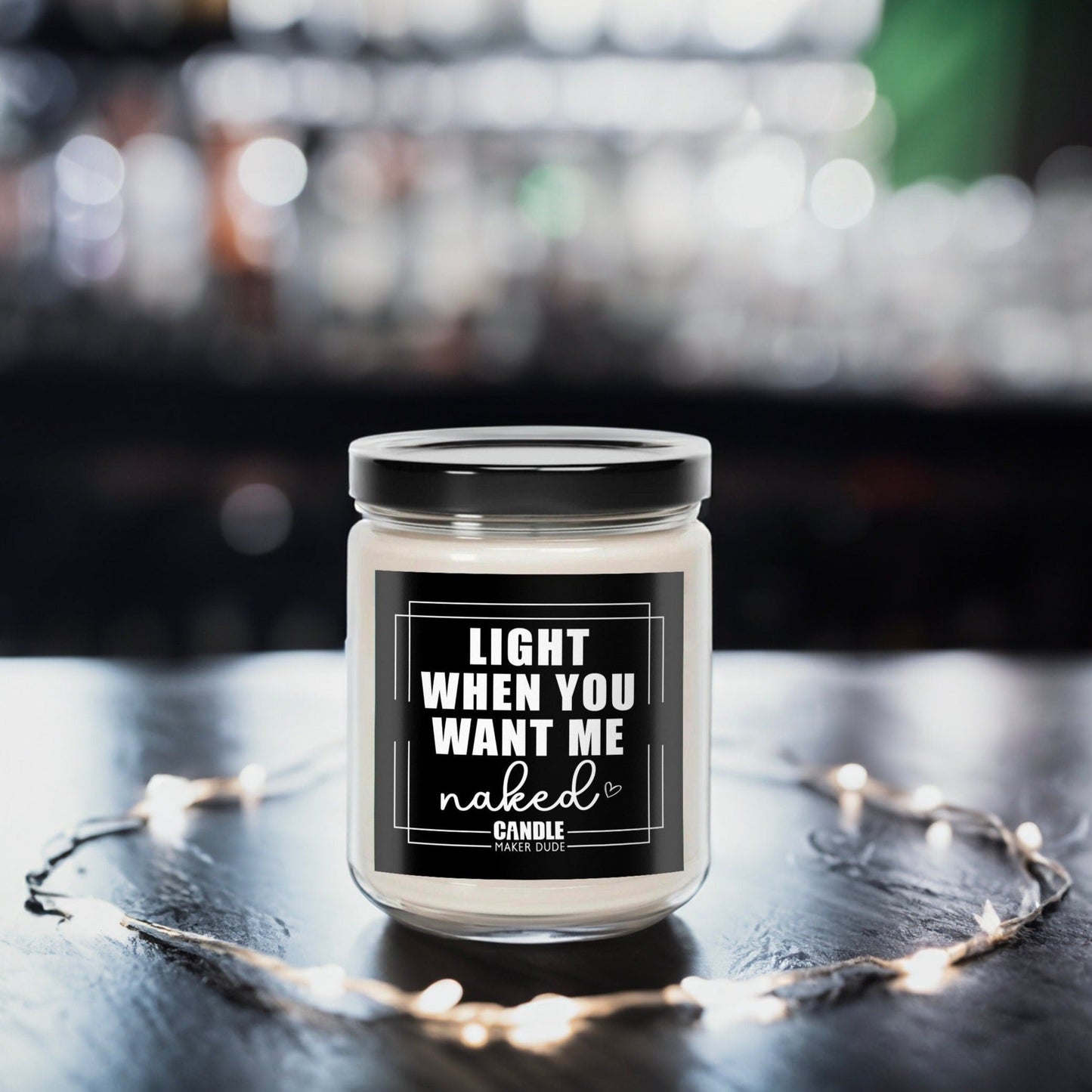 Light When You Want Me Naked Funny Candle, Boyfriend gifts, Gifts for men, Gift for husband, Valentines day gifts