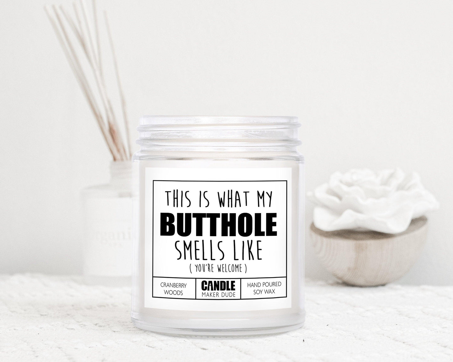 This Is What My Butthole Smells Like Funny Men Gift Ideas Candles, Gift For Him, Father's Day Gifts For Man Cave