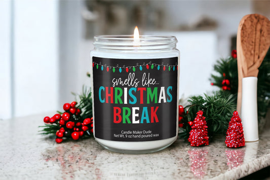 Teacher Appreciation Gift Christmas Gift For Teacher Smells Like Christmas Break Best Holiday Teacher Gift Christmas Candles