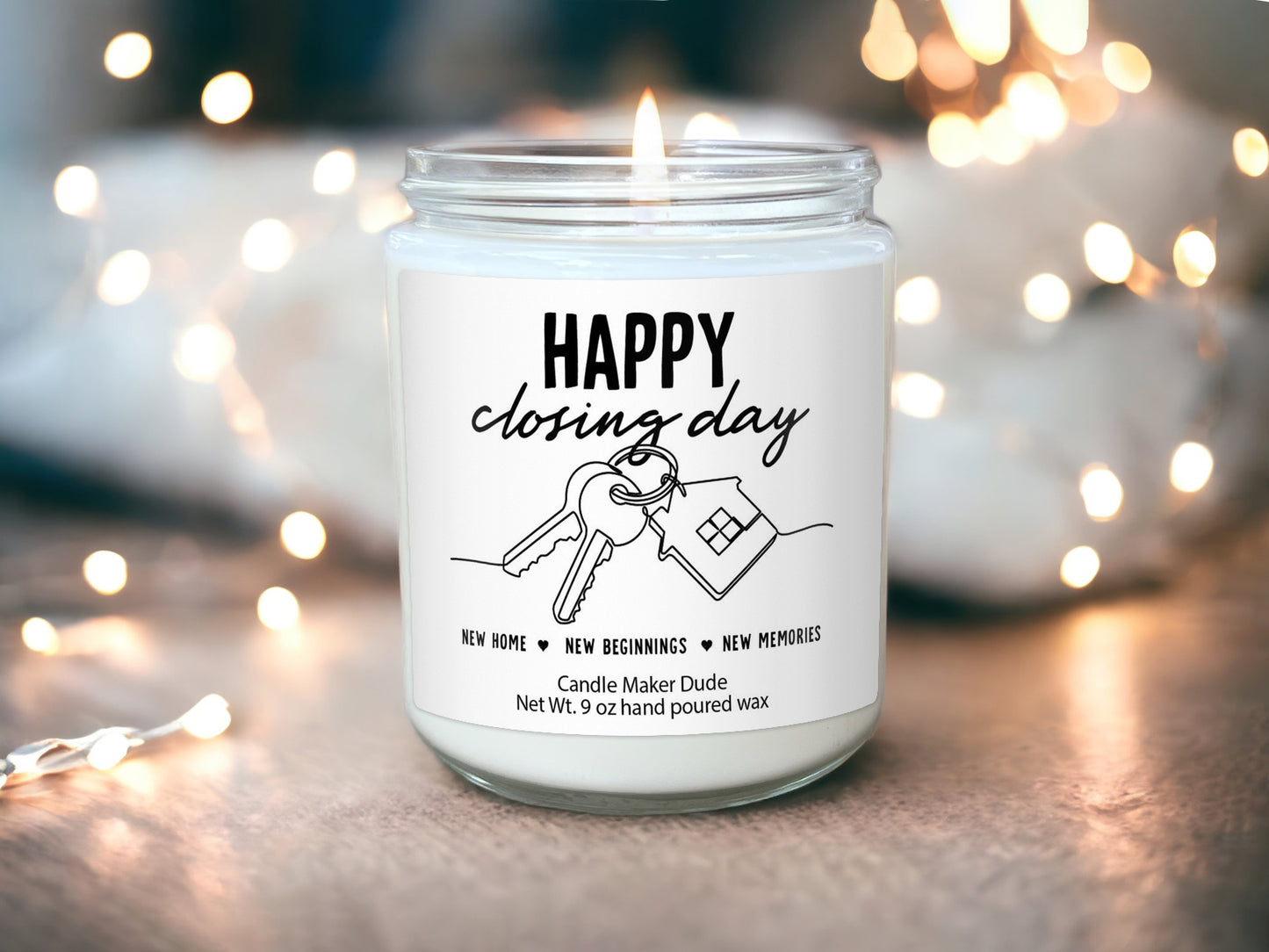 Happy Closing Day Gift from Realtor New Homeowner Gifts New home candle New home smell New house decor Home Closing Gifts