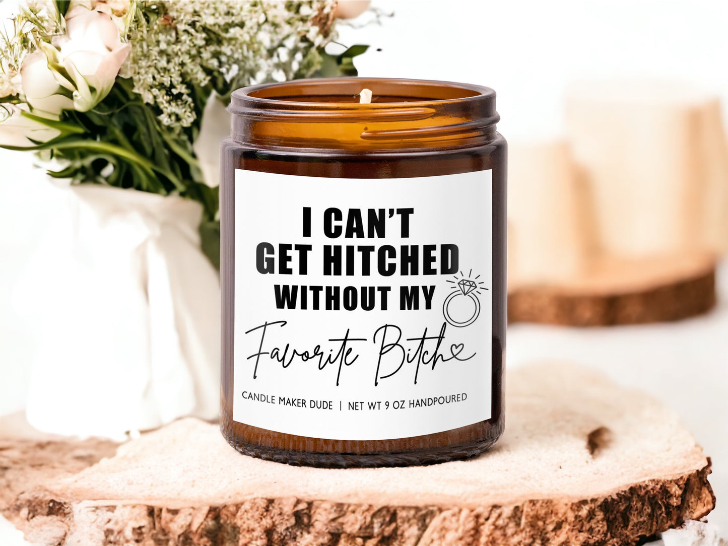 Cant Get Hitched Favorite Bitch, Bridesmaid proposal gift, Maid of Honor Proposal Gift, Bridesmaid Gifts, Will you be my bridesmaid, wedding