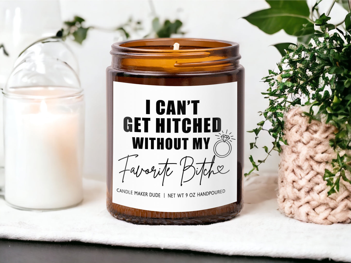 Cant Get Hitched Favorite Bitch, Bridesmaid proposal gift, Maid of Honor Proposal Gift, Bridesmaid Gifts, Will you be my bridesmaid, wedding