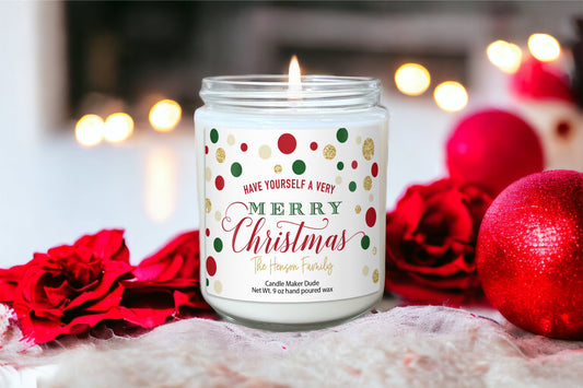 Personalized Christmas Candle Gifts, Christmas Presents and Gifts