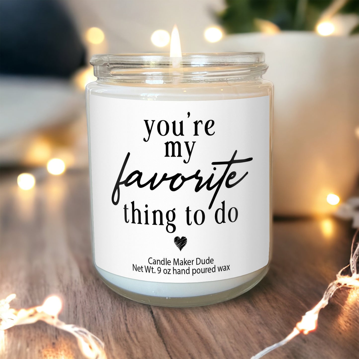 Favorite Thing To Do Funny Candle, Anniversary Gifts, Birthday Gift For Him, Gift For Boyfriend Girlfriend, Valentines Gift