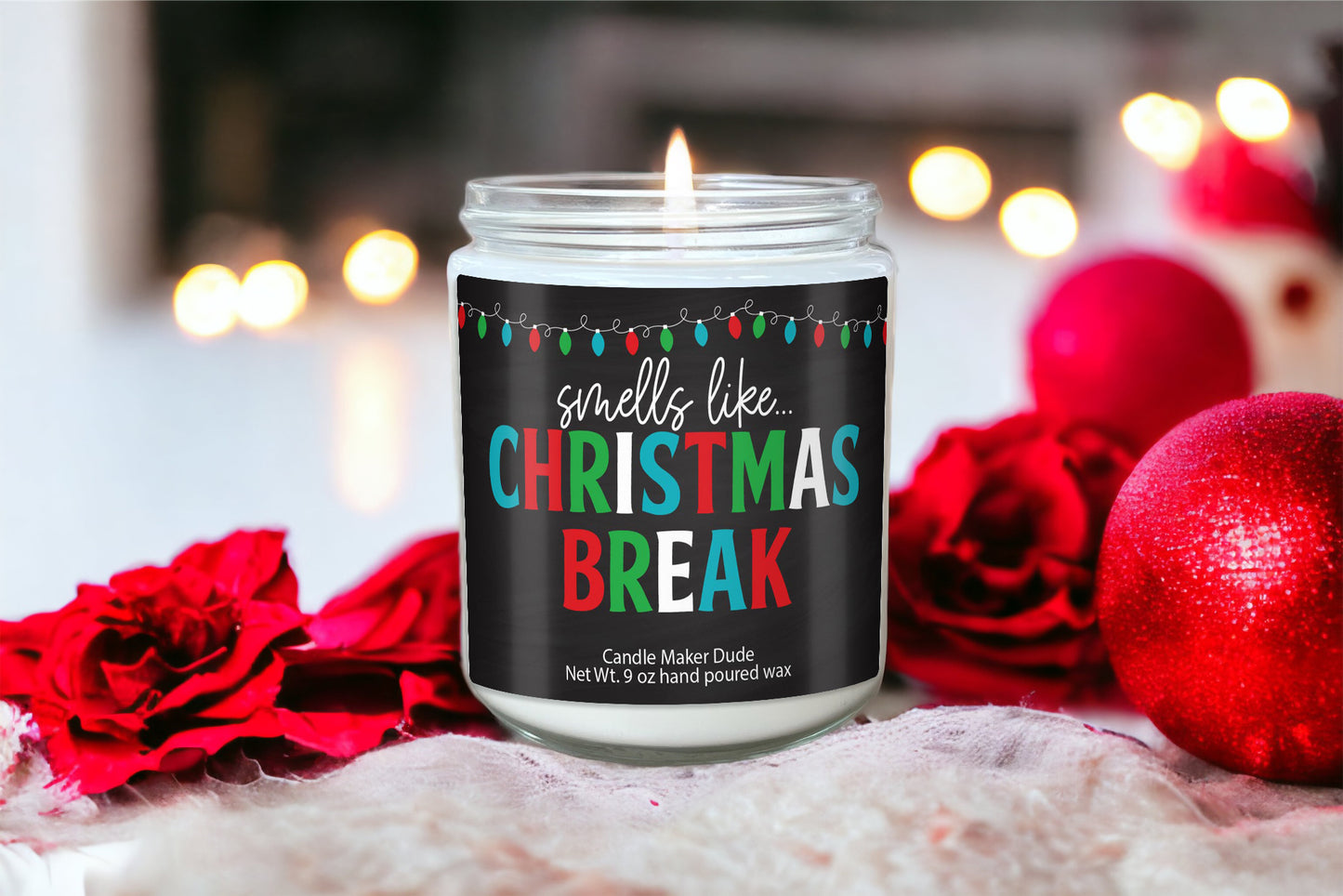 Teacher Appreciation Gift Christmas Gift For Teacher Smells Like Christmas Break Best Holiday Teacher Gift Christmas Candles