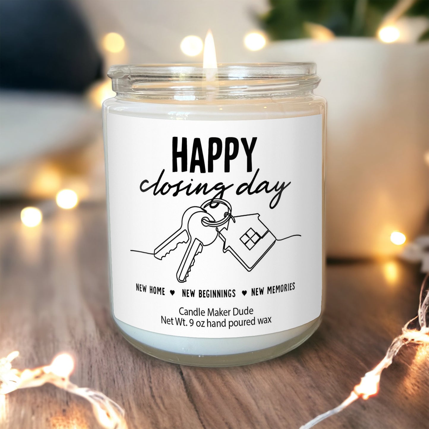 Happy Closing Day Gift from Realtor New Homeowner Gifts New home candle New home smell New house decor Home Closing Gifts